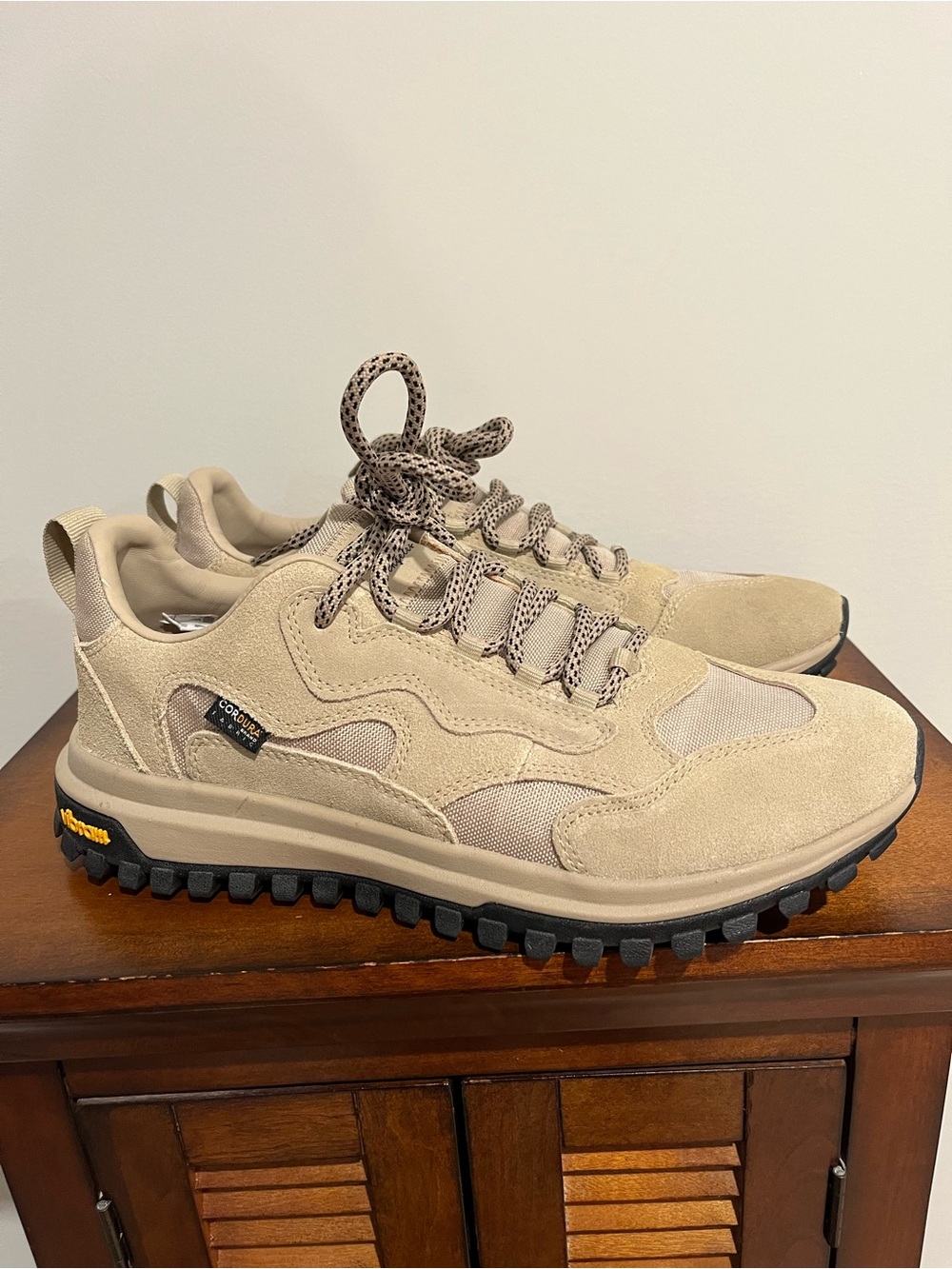 Brandblack Men's Tan Suede & Mesh Trail Sneaker